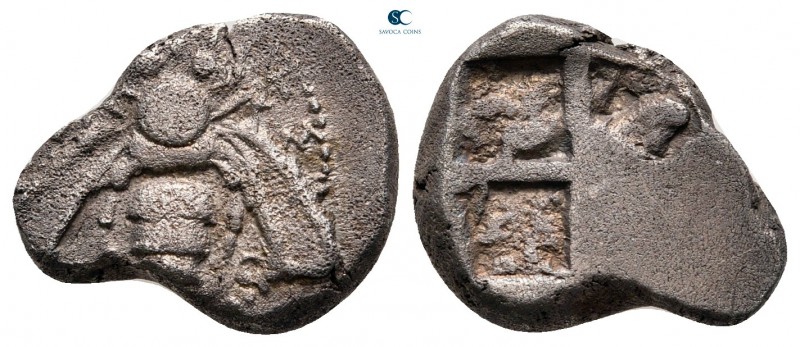 Ionia. Ephesos circa 500-420 BC. 
Drachm AR

16 mm, 3,32 g

[ΕΦ-E]ΣI-[O-N],...