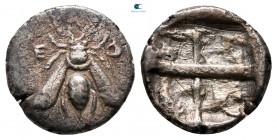 Ionia. Ephesos  circa 350-325 BC. Hemidrachm AR