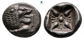 Ionia. Miletos  circa 521-478 BC. Diobol AR