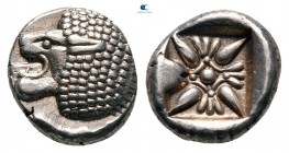 Ionia. Miletos  circa 521-478 BC. Diobol AR