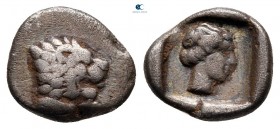 Caria. Knidos   circa 405-394 BC. Obol AR