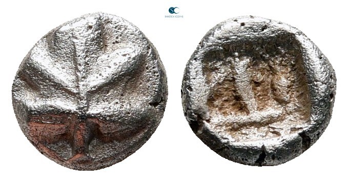 Islands off Caria. Rhodos. Kamiros circa 550-500 BC. 
Obol AR

7 mm, 0,56 g
...