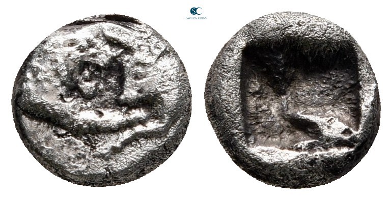 Kings of Lydia. Sardeis. Kroisos 560-546 BC. 
1/12 Stater AR

7 mm, 0,82 g
...