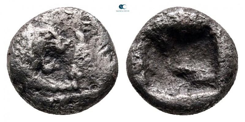 Kings of Lydia. Sardeis. Kroisos circa 560-546 BC. 
Twelfth Stater or Hemihekte...