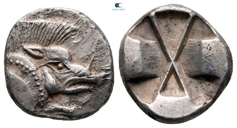 Dynasts of Lycia. Uncertain mint. Uncertain Dynast 525-480 BC. 
1/3 Stater AR
...