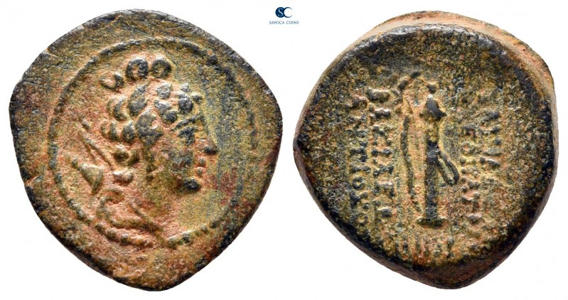 Seleukid Kingdom. Ake-Ptolemaïs. Cleopatra Thea and Antiochos VIII 125-121 BC. D...