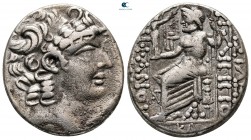 Seleucis and Pieria. Antioch circa 29-28 BC. In the name and types of the Seleucid king Philip I Philadelphos; Dated year 21 of the Caesarean Era (29/...