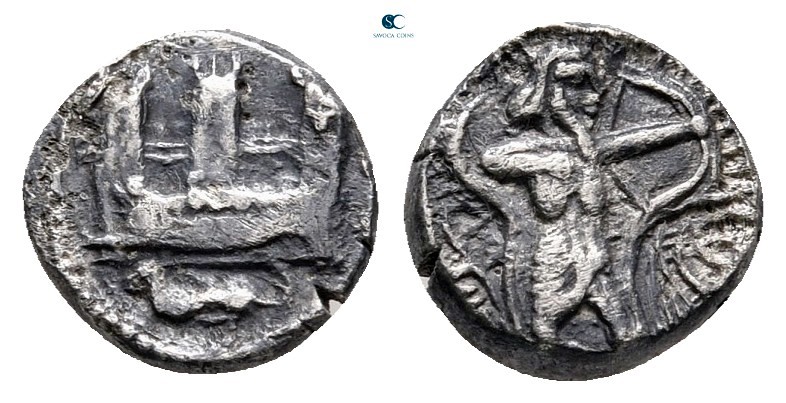 Phoenicia. Sidon. Time of Baalshallim I-Ba’ana circa 425-402 BC. 
1/16 Shekel A...