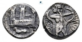 Phoenicia. Sidon. Time of Baalshallim I-Ba’ana circa 425-402 BC. 1/16 Shekel AR
