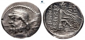 Kings of Parthia. Tambrax mint. Phraates II 132-126 BC. Drachm AR
