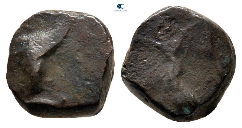 Kings of Sophene. Armenian mint. Mithradates I 150-100 BC. 
Chalkous Æ

10 mm...