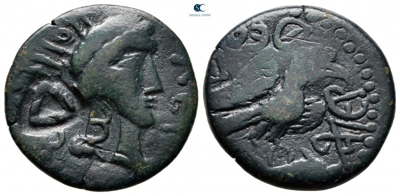 Scythia. Olbia AD 60-80. 
Bronze Æ

23 mm, 7,17 g

[ΟΛΒΙΟΠΟΛƐΙ], laureate h...