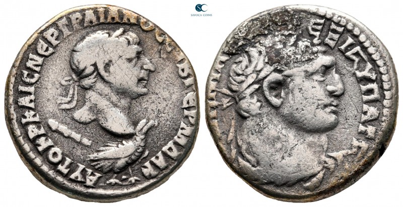 Seleucis and Pieria. Antioch. Trajan AD 98-117. Dated RY 16 = AD 112
Tetradrach...
