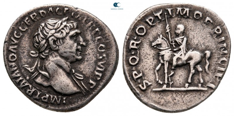 Trajan AD 98-117. Rome
Denarius AR

20 mm, 3,29 g

IMP TRAIANO AVG GER DAC ...