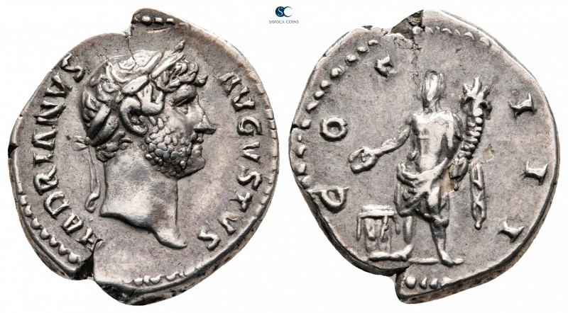 Hadrian AD 117-138. Rome
Denarius AR

20 mm, 3,50 g

HADRIANVS AVGVSTVS, la...