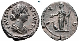 Faustina II AD 147-175.  Roma.  Denarius AR
