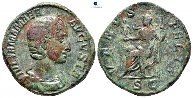 Julia Mamaea. Augusta AD 222-235. Rome
Sestertius Æ

29 mm, 16,70 g

IVLIA ...
