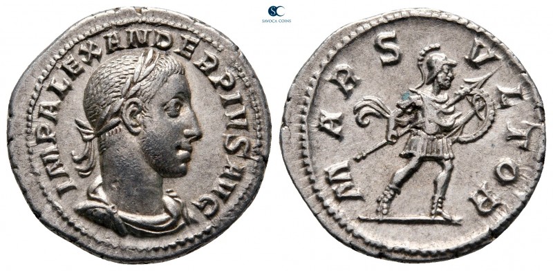 Severus Alexander AD 222-235. Rome
Denarius AR

20 mm, 3,24 g

IMP ALEXANDE...