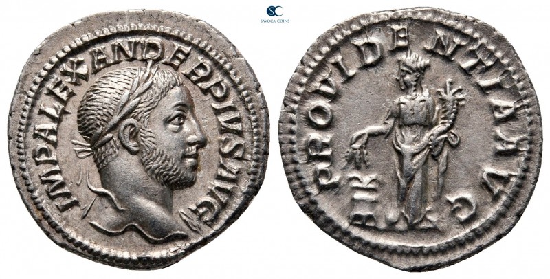 Severus Alexander AD 222-235. Rome
Denarius AR

20 mm, 2,84 g

IMP ALEXANDE...