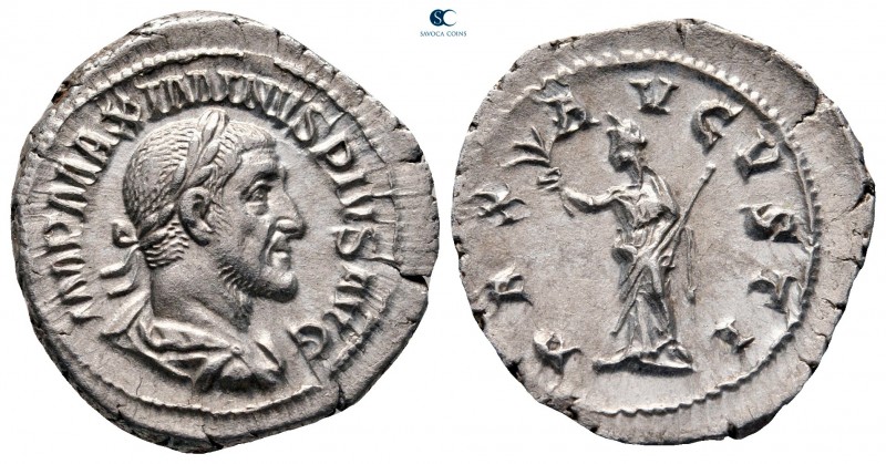 Maximinus I Thrax AD 235-238. Rome
Denarius AR

22 mm, 2,79 g

IMP MAXIMINV...