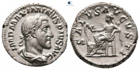 Maximinus I Thrax AD 235-238.  AD 235-236'ya çarptı.  Roma.  Denarius AR