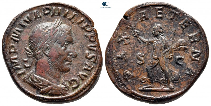 Philip I Arab AD 244-249. Rome
Sestertius Æ

31 mm, 20,98 g

IMP M IVL PHIL...
