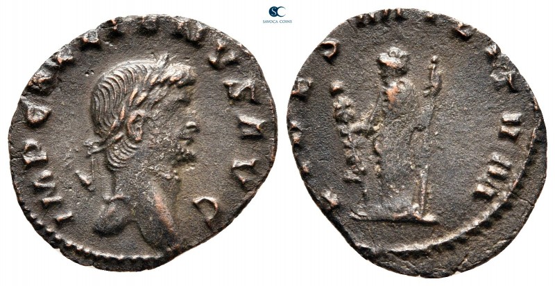 Gallienus AD 253-268. Stuck AD 264-267. Rome
Denarius Æ

18 mm, 1,36 g

GAL...