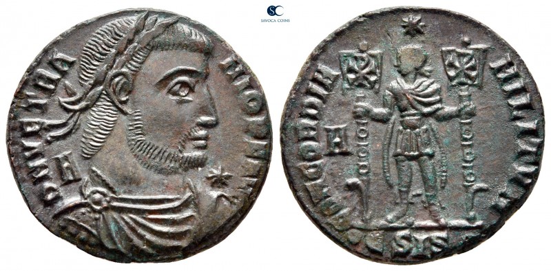 Vetranio AD 350. Rome
Follis Æ

23 mm, 5,22 g

D N VETRANIO P F AVG, laurea...