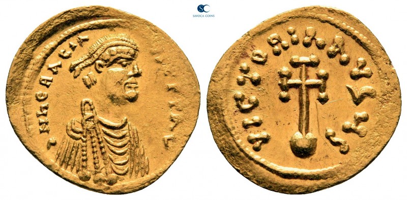 Heraclius AD 610-641. Constantinople
Semissis AV

18 mm, 2,18 g

∂ N ҺЄRACL...
