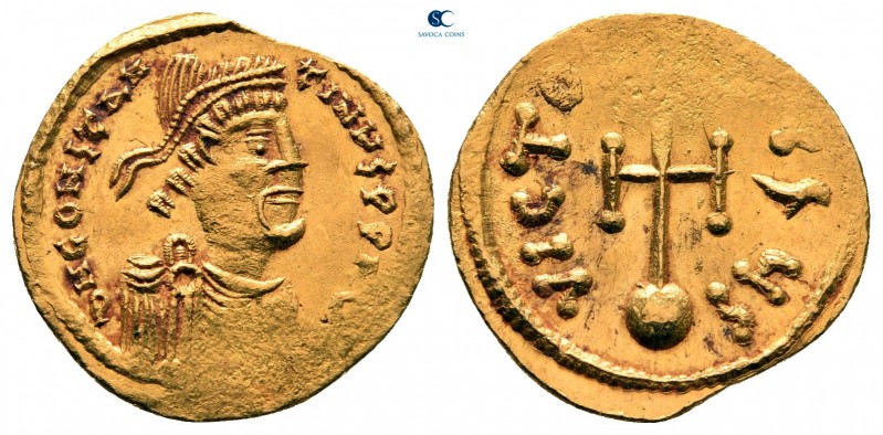 Constans II AD 641-668. Constantinople
Semissis AV

17 mm, 2,18 g

∂ N CONS...