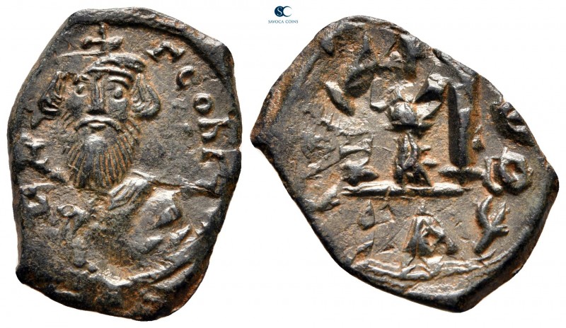 Constans II AD 641-668. Dated RY 11 (651/2). Constantinople
Follis Æ

23 mm, ...