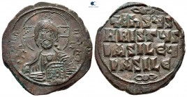 Basil II ve Constantine VIII AD 976-1028'e atfedilmiştir.  İstanbul.  Anonim Follis Æ