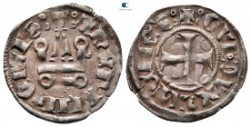 Guy II de la Roche AD 1287-1308. Thebes mint. Denier Tournois BI. Variety 1a