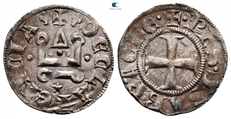 Philip of Savoy AD 1301-1307. Glarenza (modern Kyllini in Elis)
Denier Tournois...