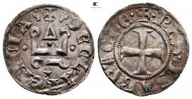Philip of Savoy AD 1301-1307. Glarenza (modern Kyllini in Elis). Denier Tournois BI. Unlisted variety