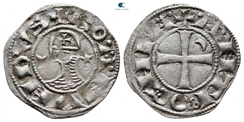 Bohémond III AD 1163-1201. Antioch
Denier AR

19 mm, 0,93 g

+BOAHVNDVS, he...