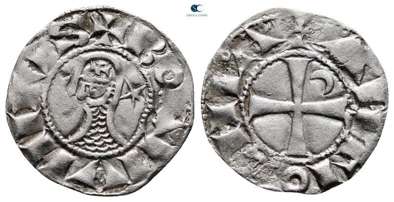 Bohémond III AD 1163-1201. Antioch
Denier AR

17 mm, 0,96 g

+BOAHVNDVS, he...