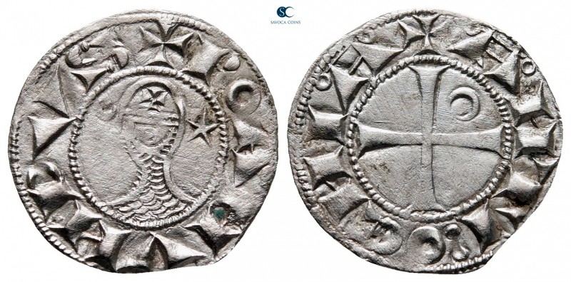 Bohémond III AD 1163-1201. Antioch
Denier AR

18 mm, 0,91 g

+BOAHVNDVS, he...