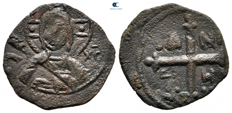 Tancred AD 1101-1103. Antioch
Follis Æ

19 mm, 1,89 g

Christ Pantokrator /...