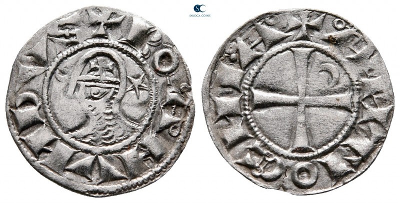 AD 1163-1233. Bohémond III or Bohémond IV. Antioch
Denier AR

18 mm, 0,95 g
...
