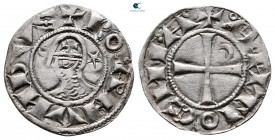 AD 1163-1233. Bohémond III or Bohémond IV. Antioch. Denier AR