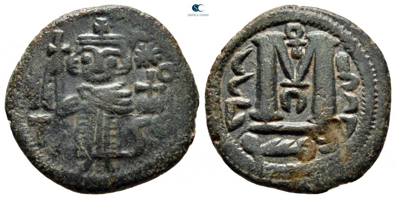 Arab-Byzantine. Dimashq (Damascus). temp. Yazid I ibn Mu\'awiya AH 60-64. Arab-B...