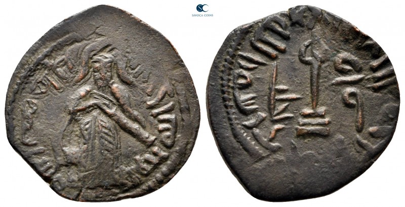 Arab-Byzantine. Halab (Aleppo). Time of Abd al-Malik ibn Marwan AH 65-86. struck...