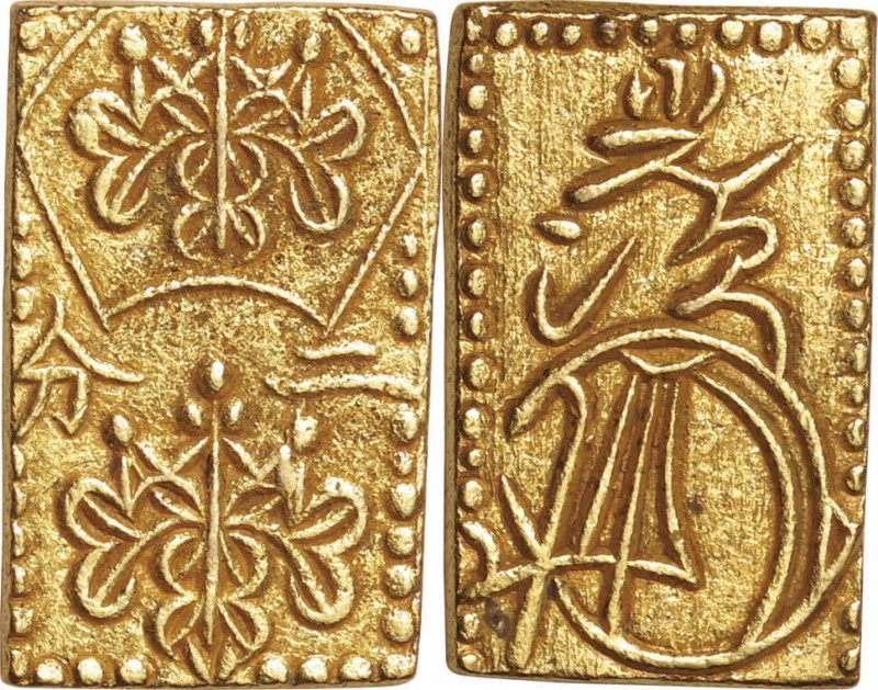 Japan. Gold. 1856-1860. 2 Bu. VF/EF. Ansei 2 Bu-ban-kin Gold JNDA09-27. 5.62g. A...