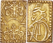 Japan. Gold. 1860. 2 Bu. VF. Manen 2 Bu-ban-kin (Hane-Bu, Ansei variety) Gold JNDA09-28. 3.00g. Au229/Ag771. aprx.19.00mm.