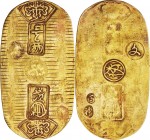 Japan. Gold. 1819-1828. VF. Bunsei Koban kin -Shichifuku- Gold JNDA09-20. 13.10g. Au559/Ag441. aprx.60.5mm.