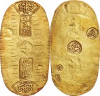 Japan. Gold. 1819-1828. VF/EF. Bunsei Koban kin Gold JNDA09-20. 13.10g. Au559/Ag441. aprx.61.00mm. w/JNDA Cert.
