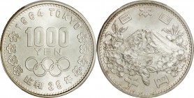 Japan. Silver. 1964. 1000 Yen. FDC. PCGS MS67. Tokyo Olympic 1000 Yen Silver. 20.00g. .925. 35.00mm.