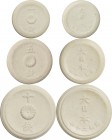 Japan. Ceramic. 1945. Sen. UNC. 1, 5, 10 Sen Ceramic Pattern 3-coin Set JNDA-Pattern. 【1Sen】0.80g 15.00mm 【5Sen】1.30g 18.00mm 【10Sen】2.00g 21.90mm....