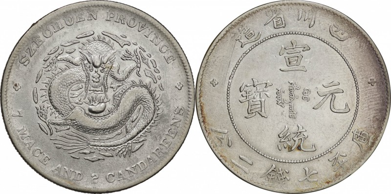 China. Silver. ND(1909-1911). Dollar. VF/EF. Sichuan Province Hsuan-tung Yuan-pa...